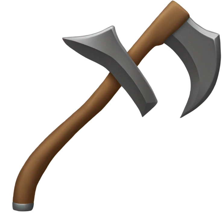 a bronze pickaxe for mining rocks emoji