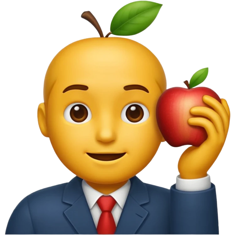 animated emoji having man apple style emoji