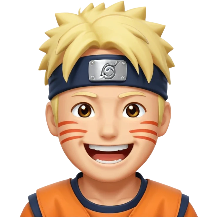 Naruto laugh reactions emoji