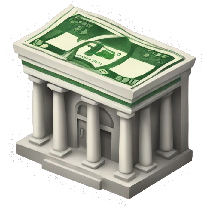 a bank with money






 emoji