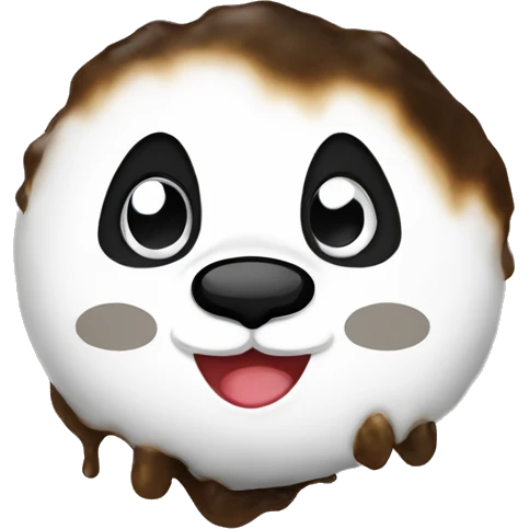 Panda poop emoji