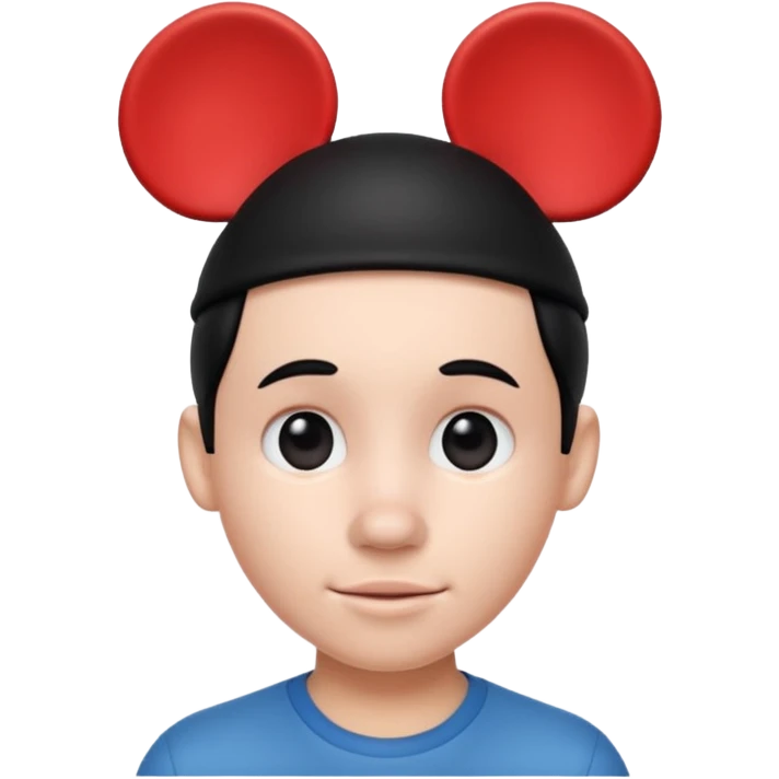 Person with Mickey Mouse ears emoji