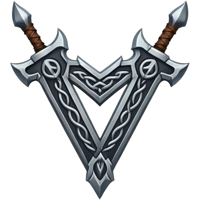 death metal nordic rune emblem emoji