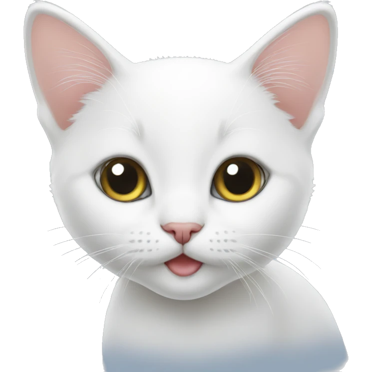 white kitten emoji