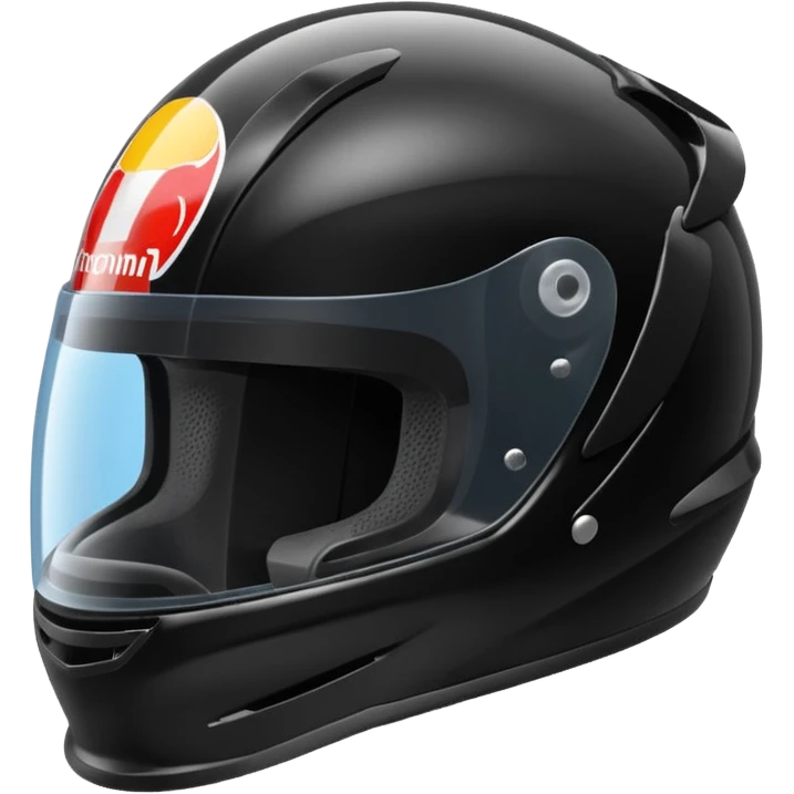 Formula 1 helmet black color emoji