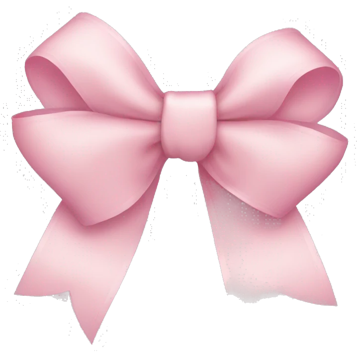 Light pink bow emoji