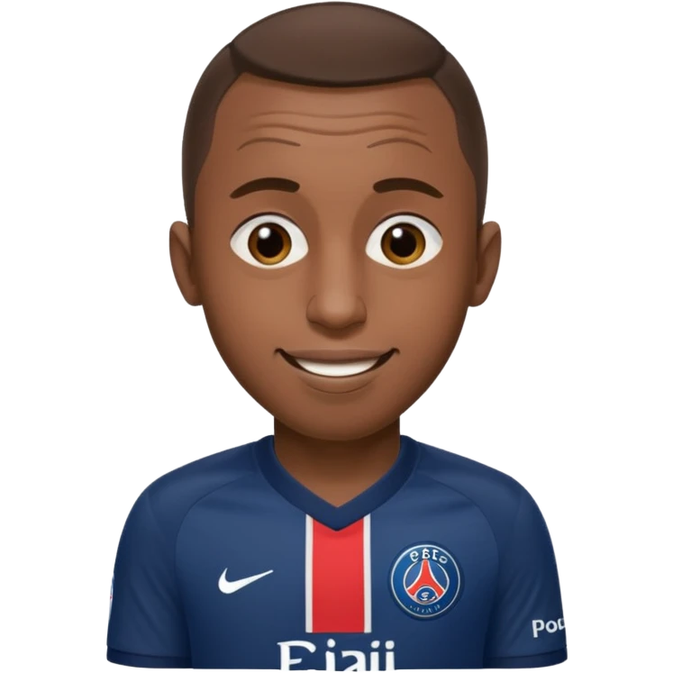 Matuidi's face winking PSG theme emoji