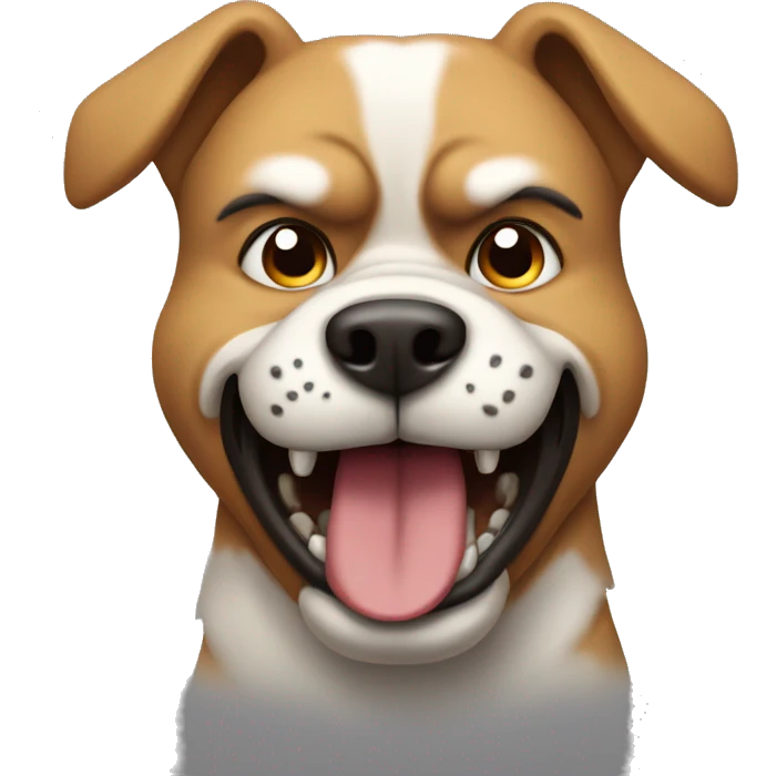 Angry dog emoji