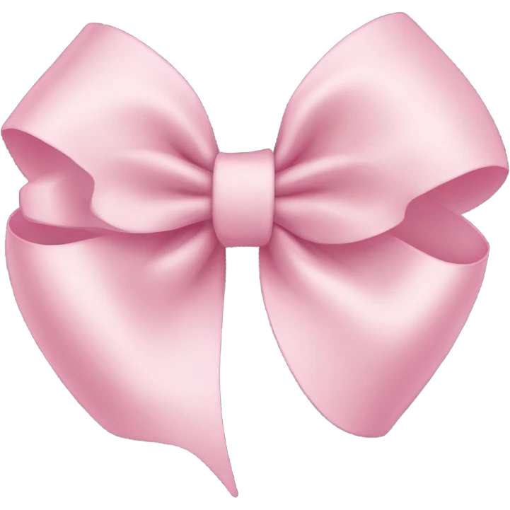 light pink ribbon bow emoji
