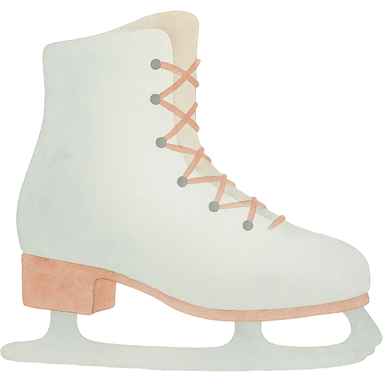 un patin à glace emoji