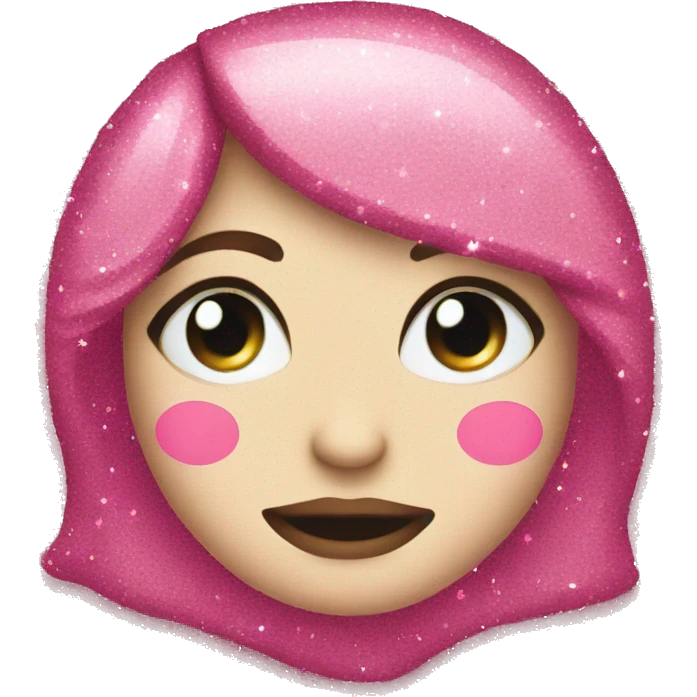 Female sign pink sparkles emoji