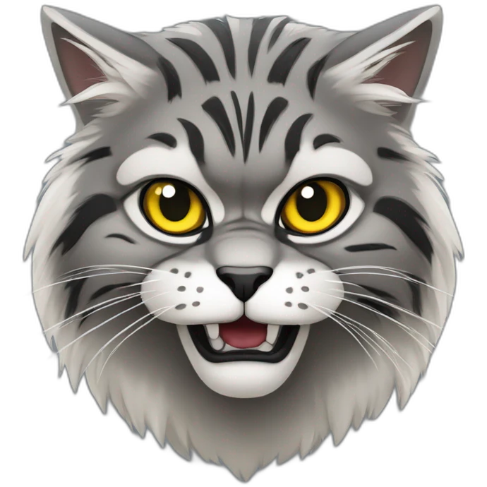 Manul cat angry emoji