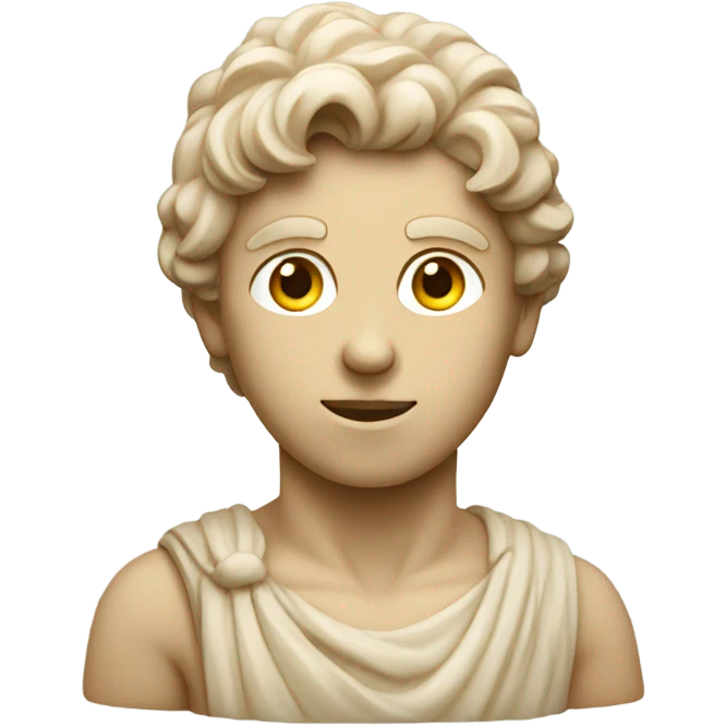 beige statue of david emoji