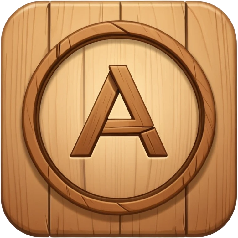 Wooden rune coin flipping emoji