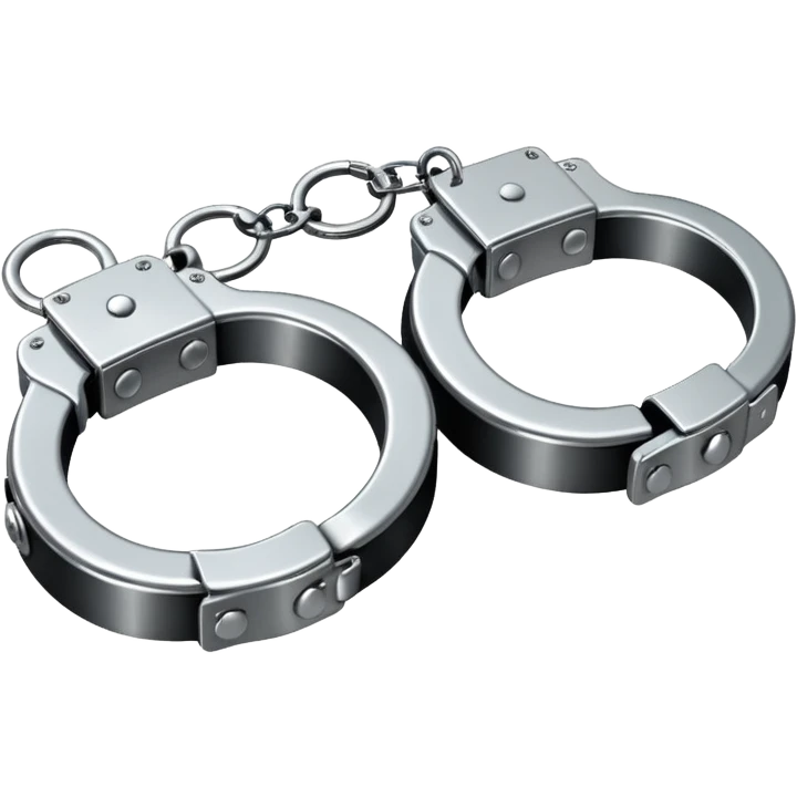 Handcuffs – shiny metal cuffs bdsm style emoji