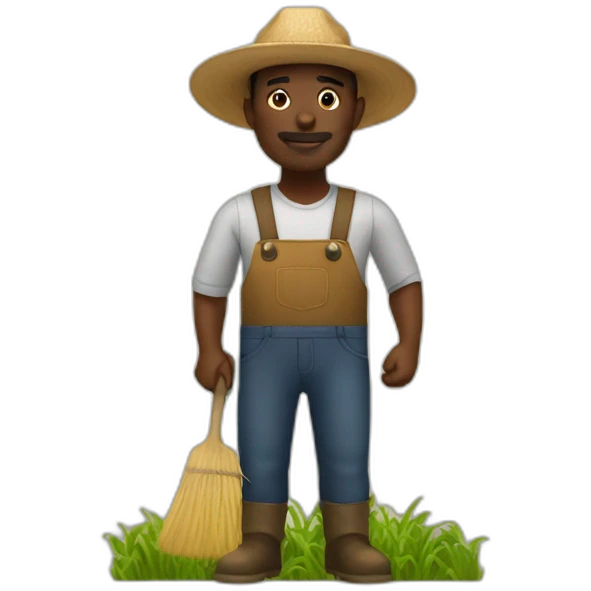 black people farmer emoji