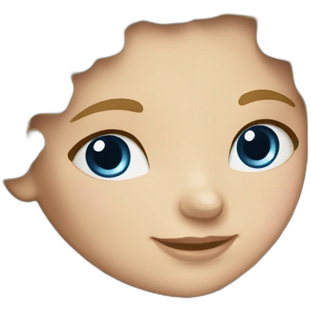 caucasian curly blonde blue eyed woman with her two daughters emoji