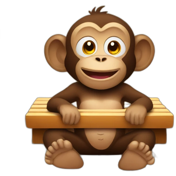 a monkey in a sauna emoji