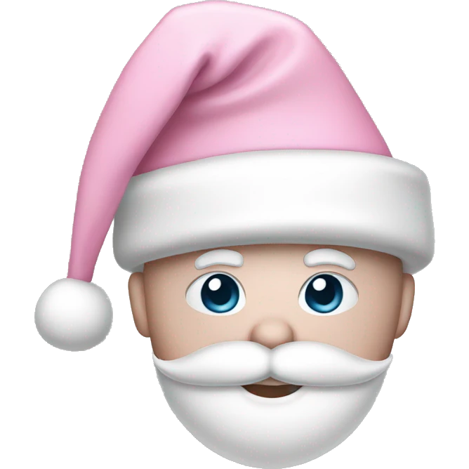 light pink santa hat emoji