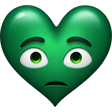 dark green heart  emoji