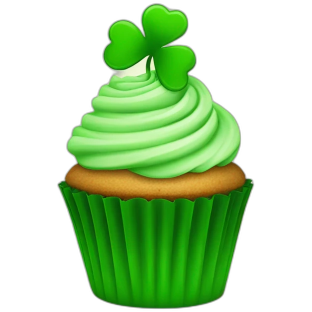 hppy st patrick day cupcake emoji