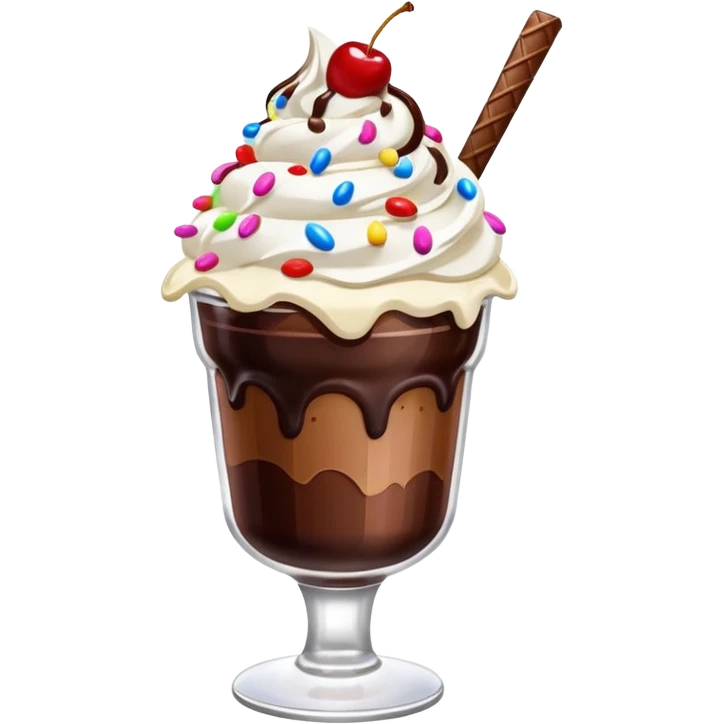 Ice Cream Chocolate Sundae with Cherry


 emoji