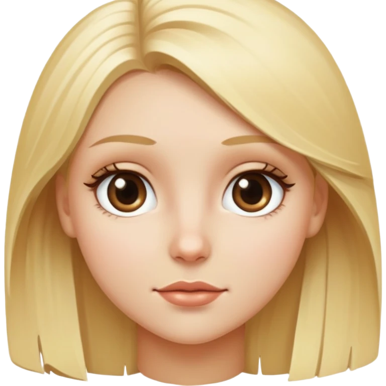 blonde girl's face emoji
