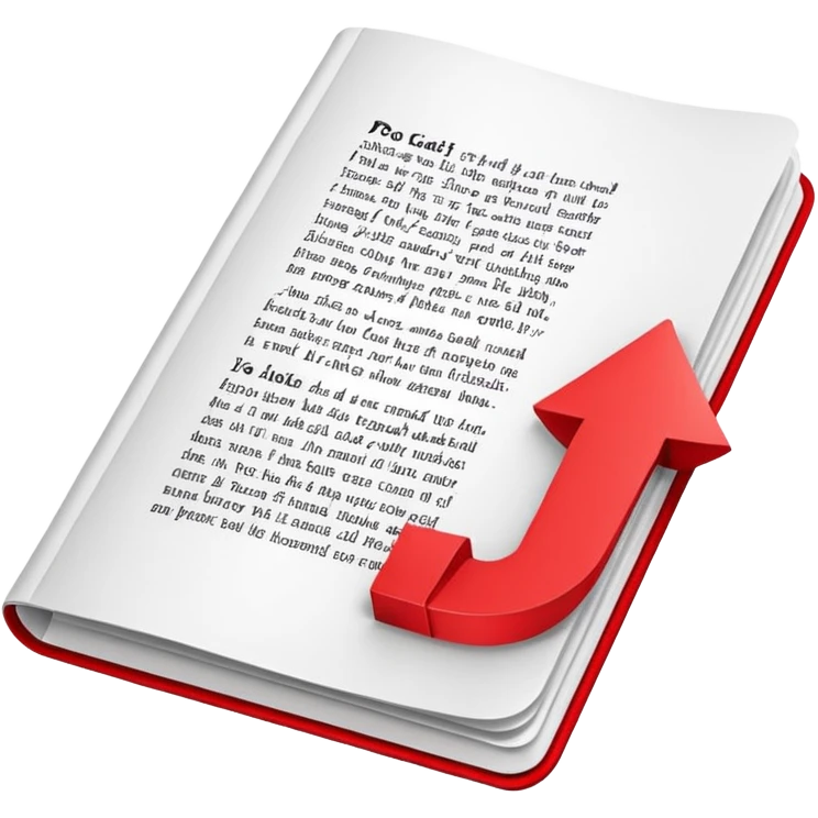 white page with folded corner and bold red PDF text emoji