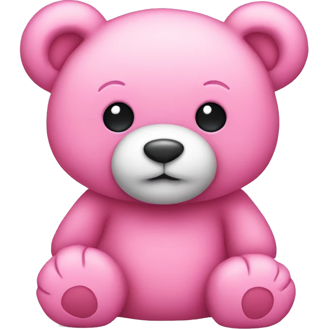 pink teddy bear  emoji