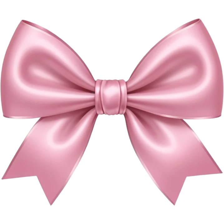 Silk light pink bow emoji