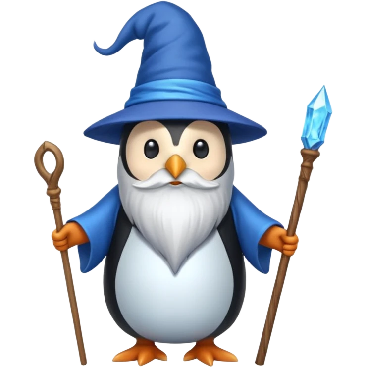 Penguin Wizard emoji