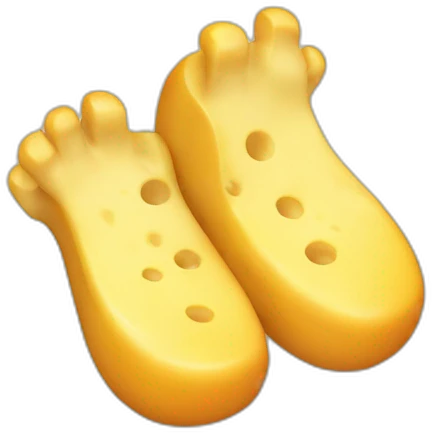 Cheese feet emoji