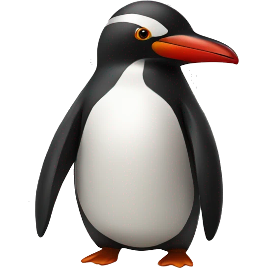 red pinguin emoji