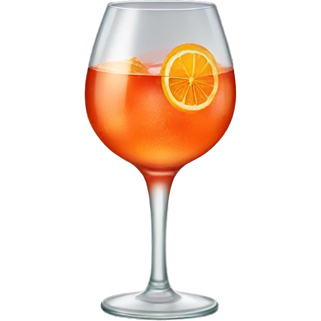 Glass of spritz emoji