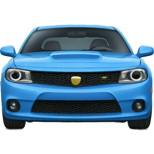 a blue car emoji