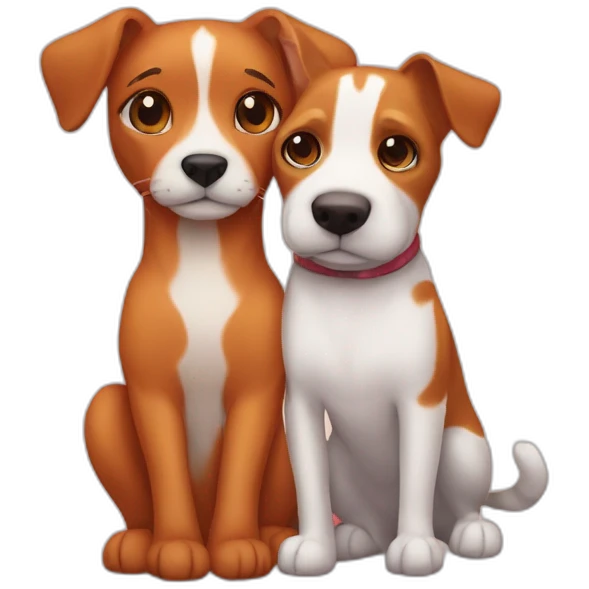 red-tabby-cat-cat-cat-feline-and-brown-jack-russell-dog-hugging emoji