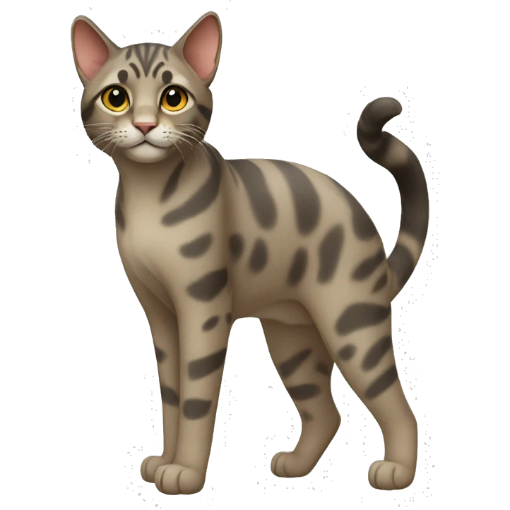 Serengeti Cat Full Body emoji