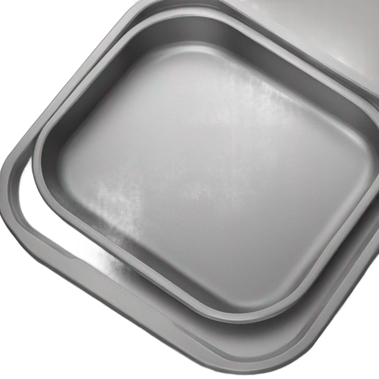Realistic baking pan glass emoji