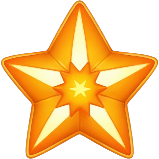 5 orange star emoji