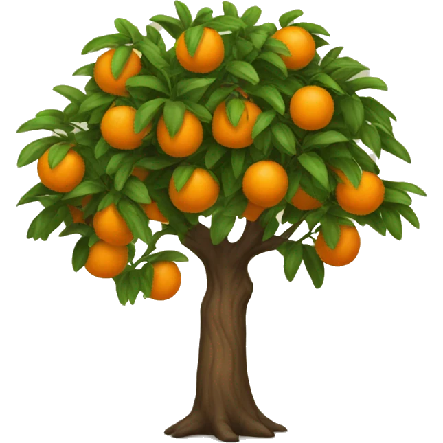 Orange tree emoji