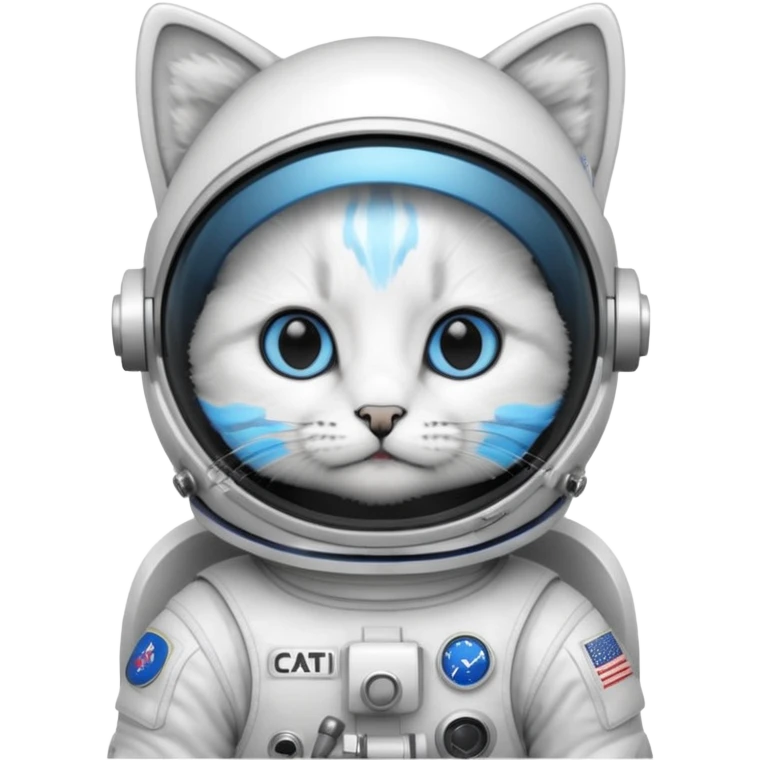 closed Astronaut rides cat emoji