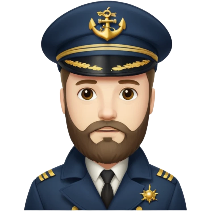 bearded fish ship captain emoji