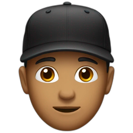 Black cap  emoji