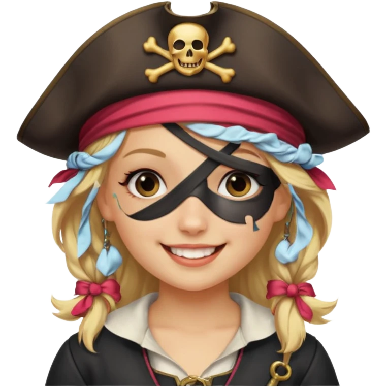 Creates a emoji for pirates girl emoji