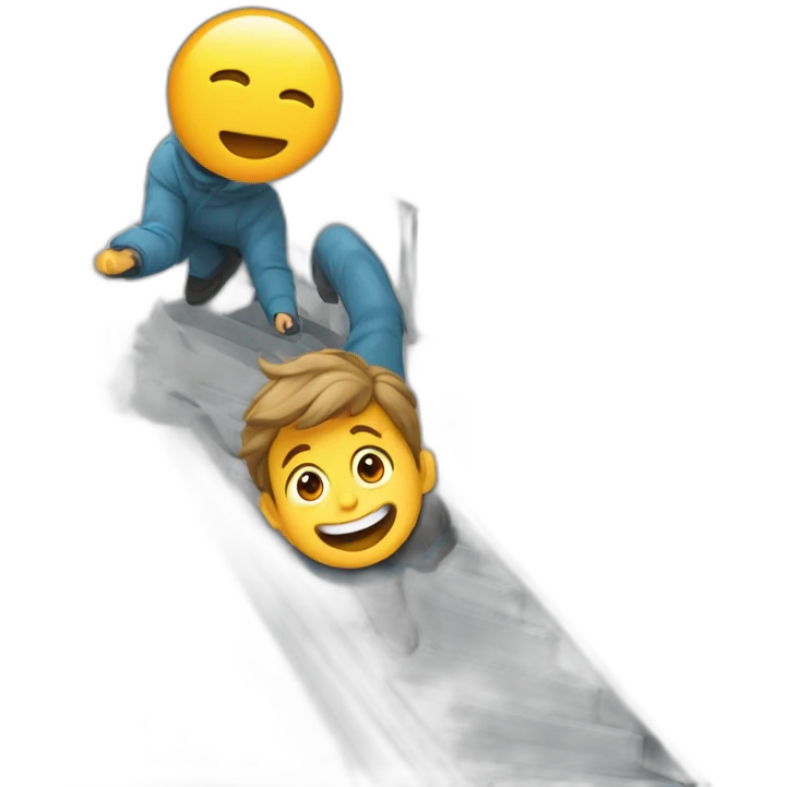 un accident dans les escaliers emoji
