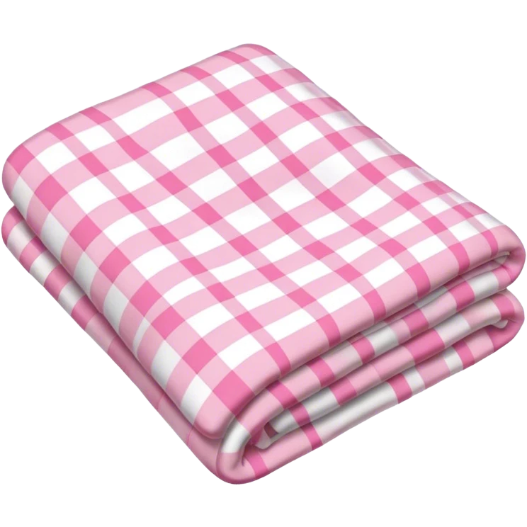 Plad white and pink blanket folded  emoji