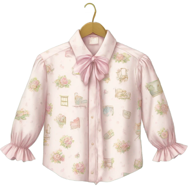 Jfashion shirt on hanger style of mezzo piano and Liz Lisa  emoji