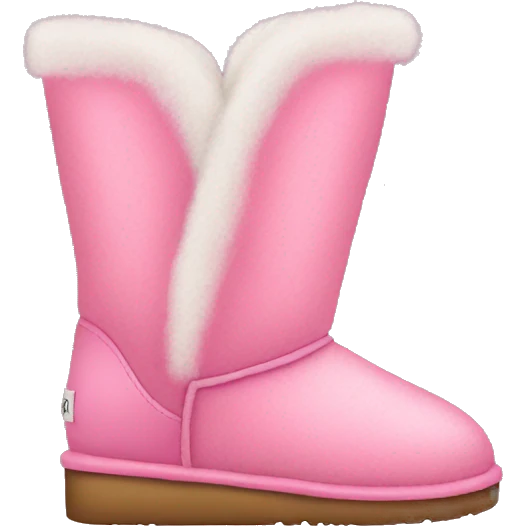 Pink uggs emoji