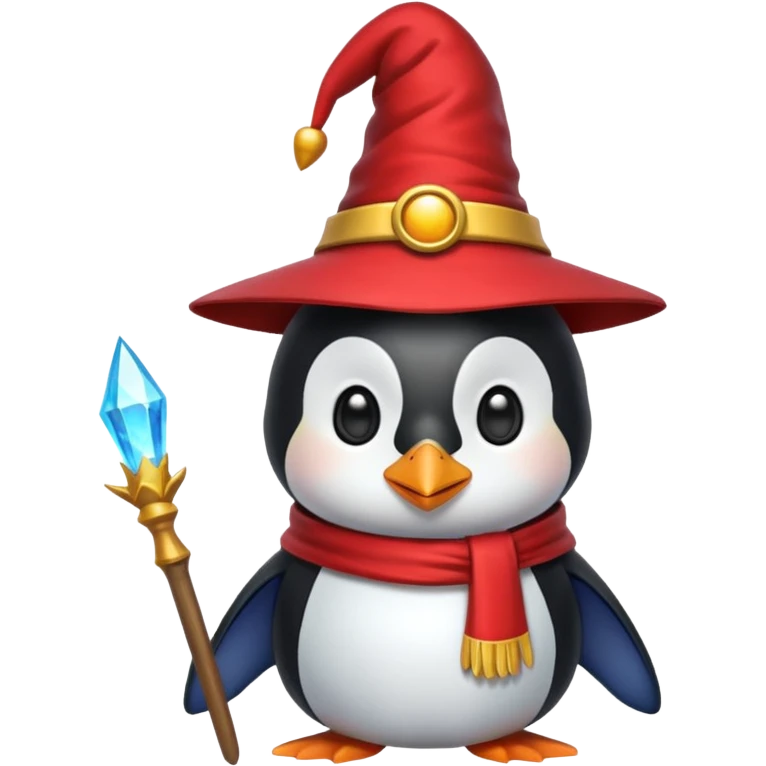Penguin Wizard emoji