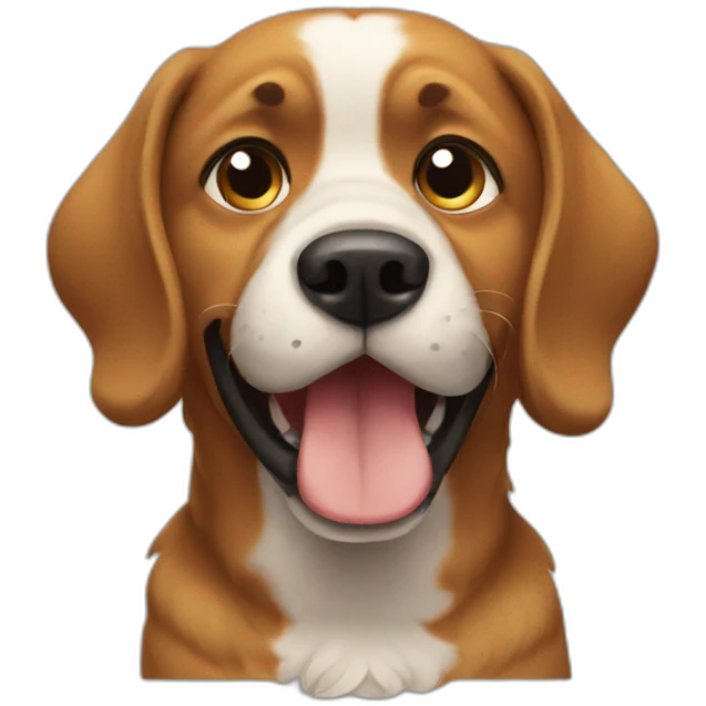 dog telling wait emoji